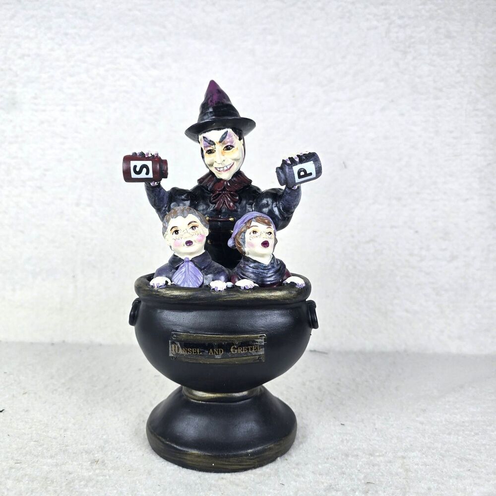 NEW Ashland 10" Hansel and Gretel Tabletop Accent Decor Child Eating Witch!